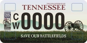 Civil war License Plate