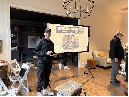 Taylor Agan’s presentation and tour of The Hanging Tree in Franklin.